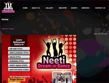 Tablet Screenshot of neetidreamndance.com